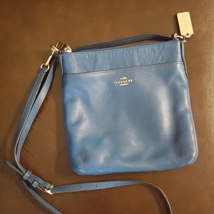 Blue Coach Cross Body Purse